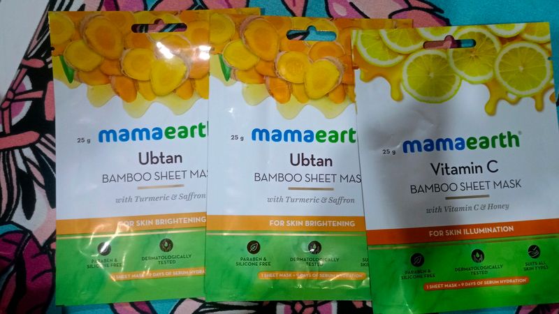 3 Mamaearth. Sheet Mask