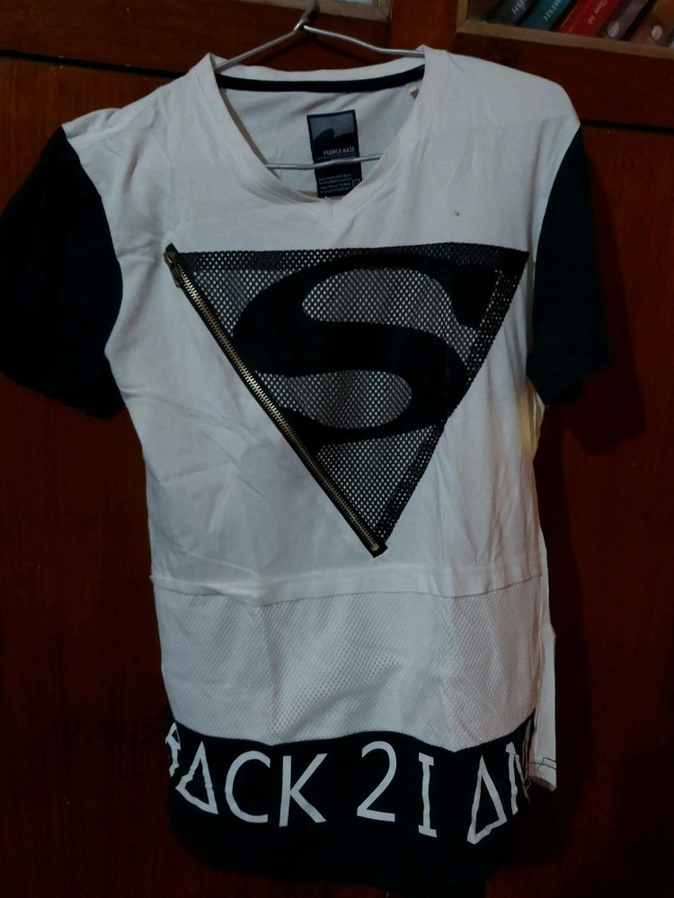 V- Neck Superman Tshirt