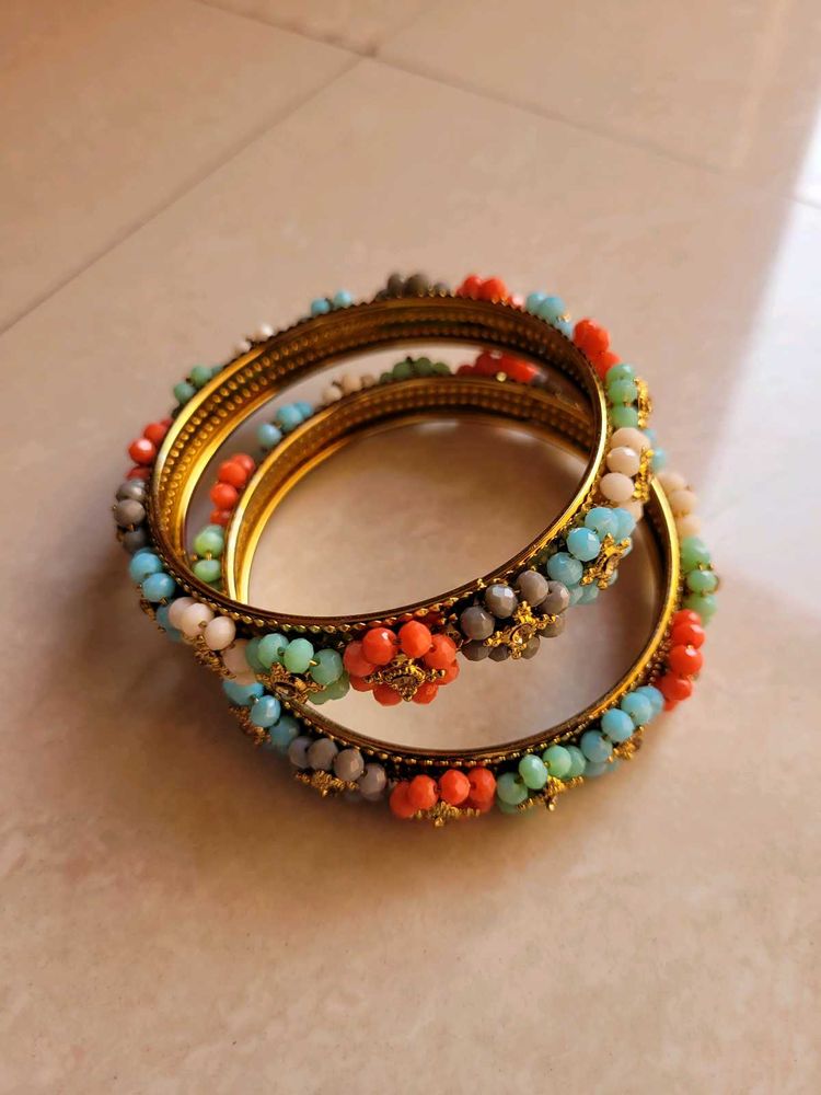 Multi Colour Bangle Pair