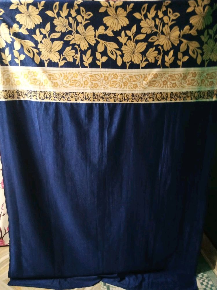 Navy Blue Curtain