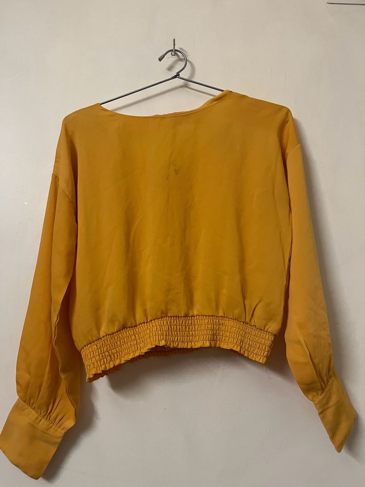 Ajio Mustard Yellow Top