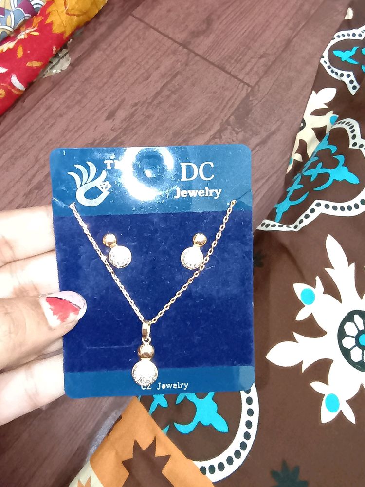 Chain Nd Earings Set