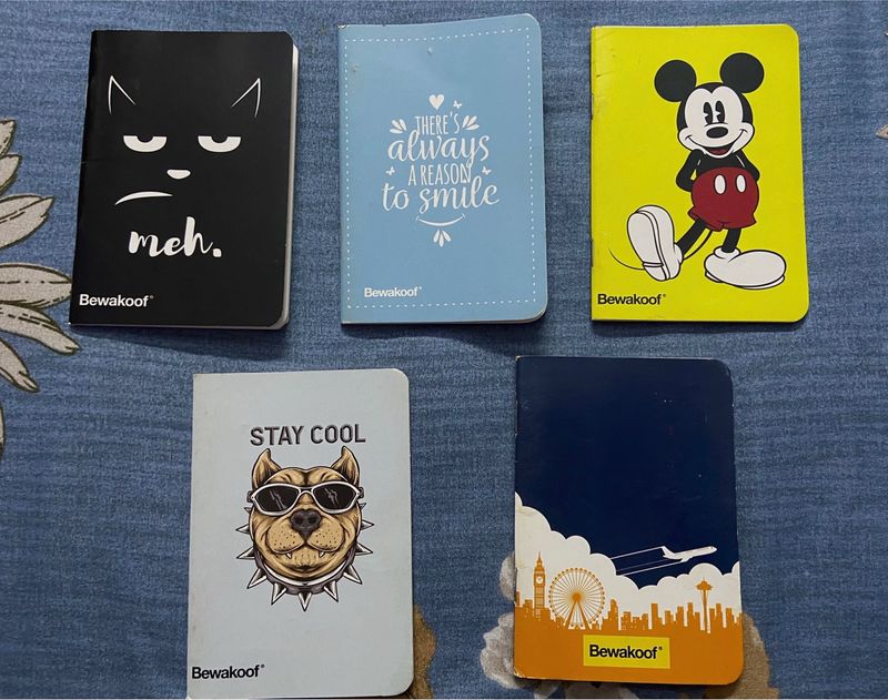 Cute Small 5 Notebooks