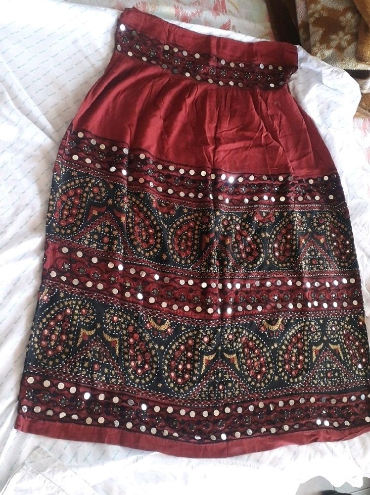 Black And Maroon Lehngha choli