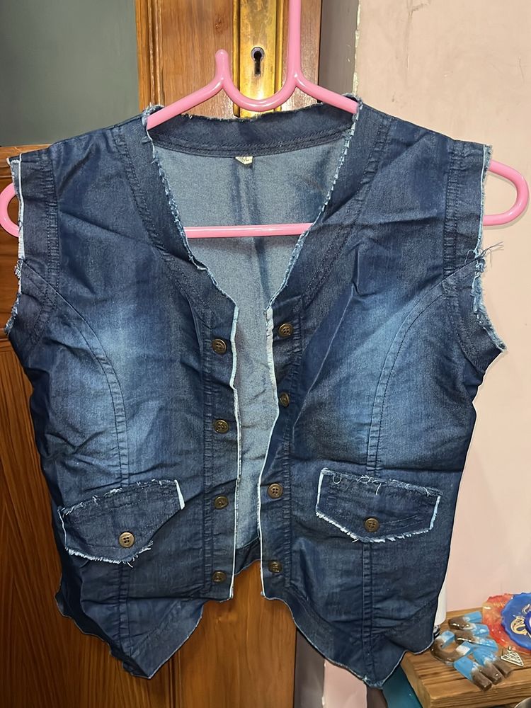 Denim Short Shrug