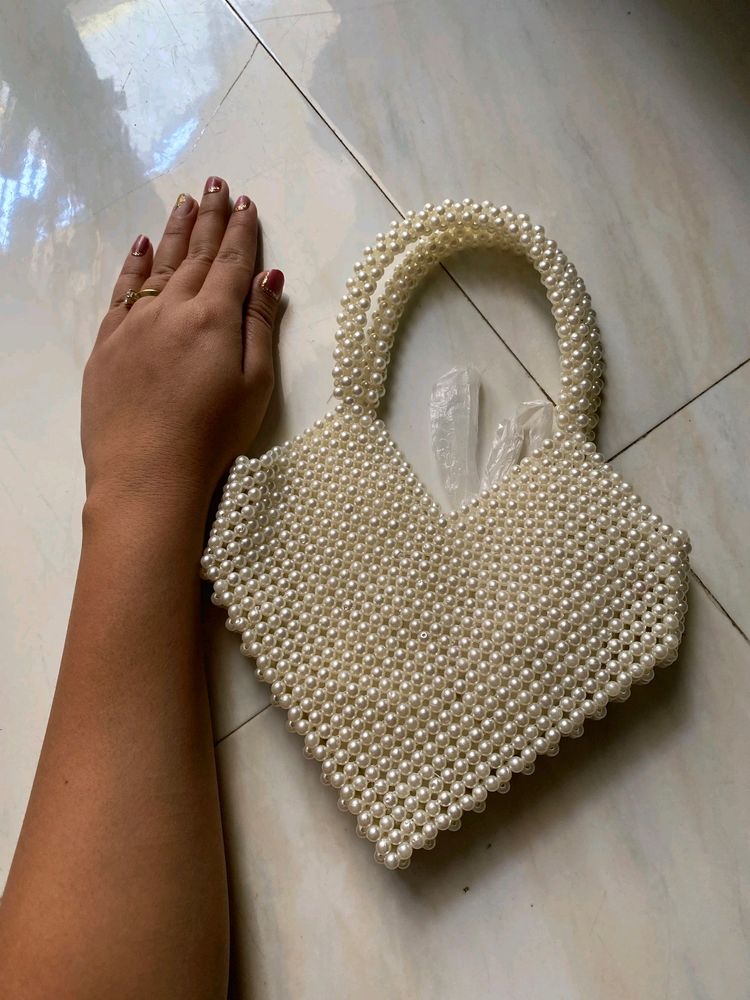 Pearl Heart Bag