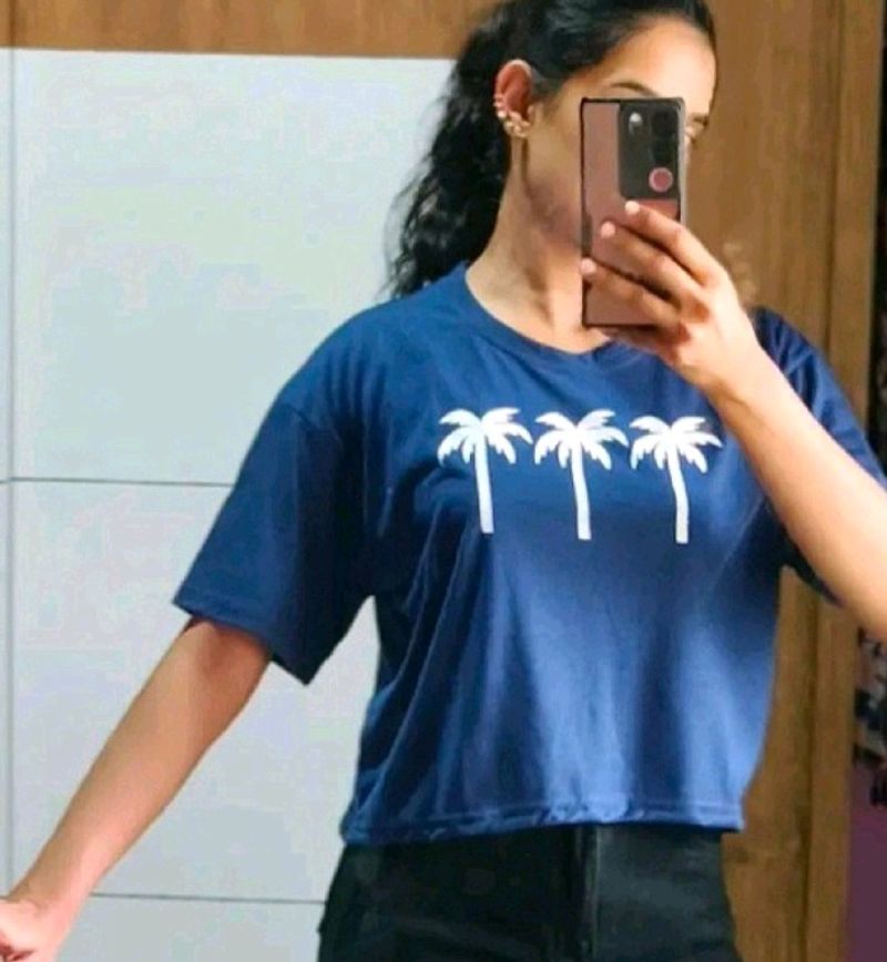 Set Of 4 Crop Tshirt For Women