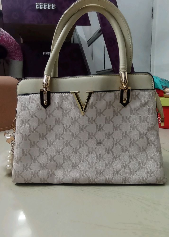 White Handbag