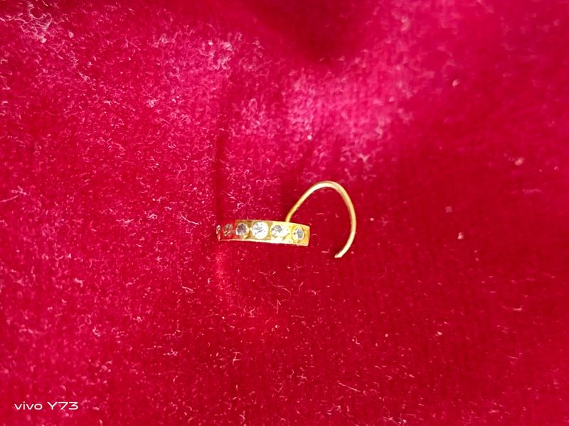 18 Carat Gold Or goldplated Nose Pin