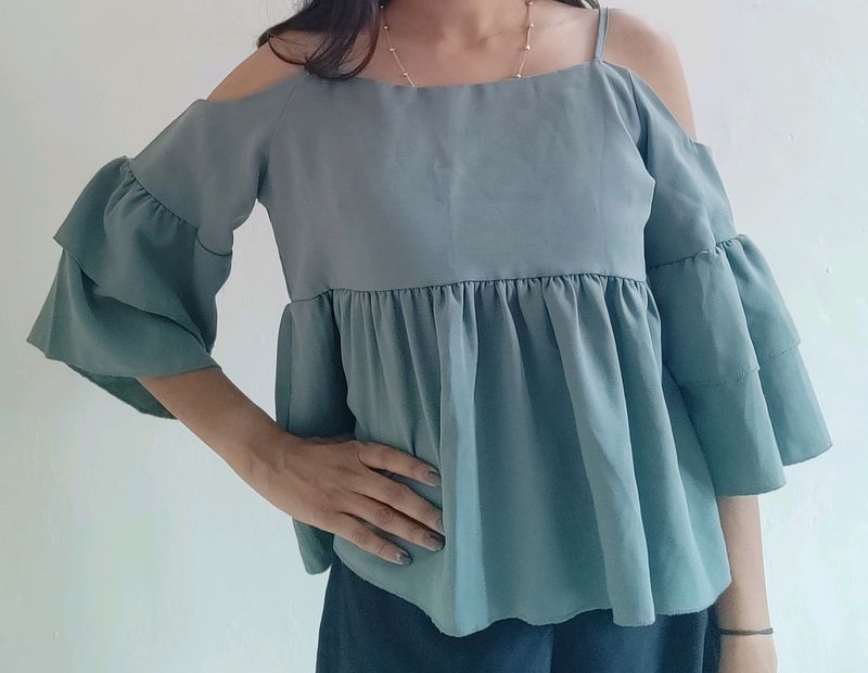 Cold shoulder Partywear top 😍