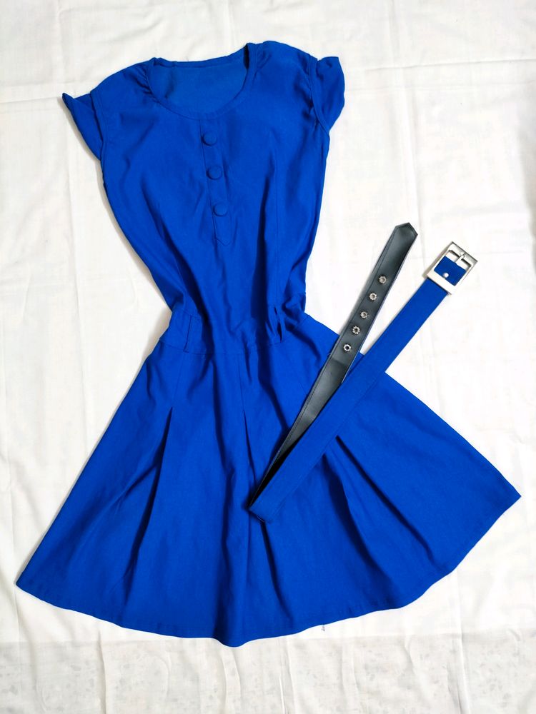 Gorgeous Royal Blue Skater Dress