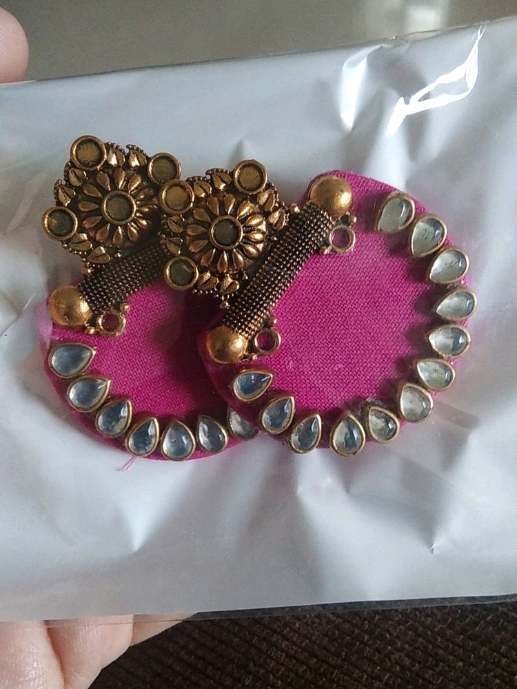 Handmade Fabric Earring