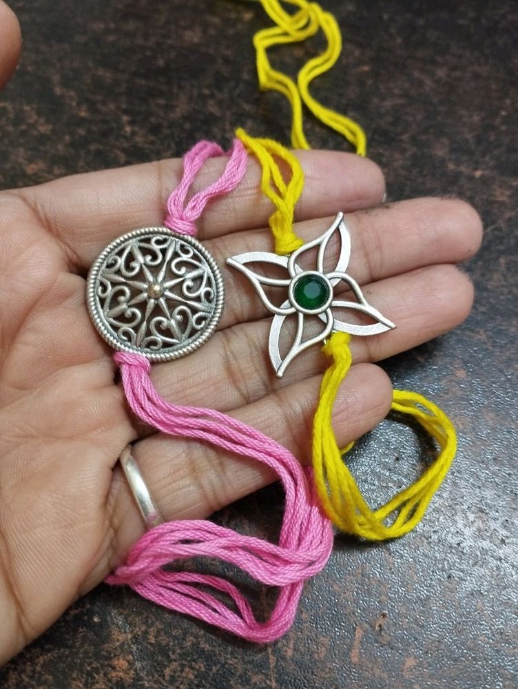 Brass Rakhi In 6 Different Designs 💕👌👌👌