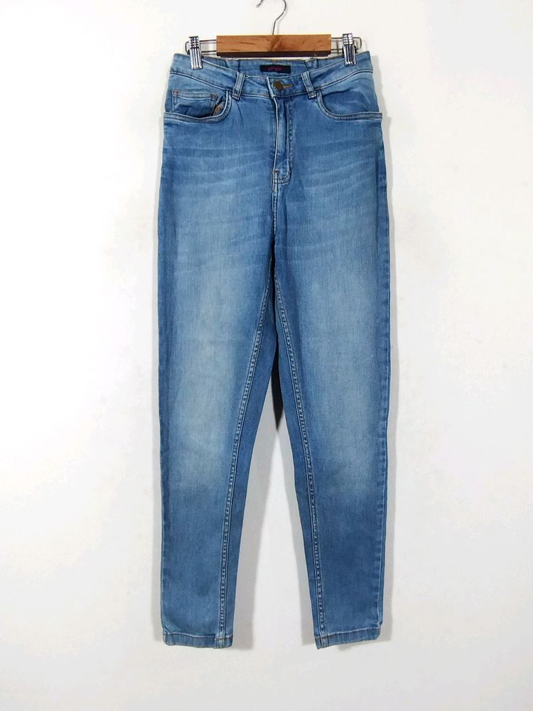 Ginger Blue Mid Rise Casual Jeans (Women)