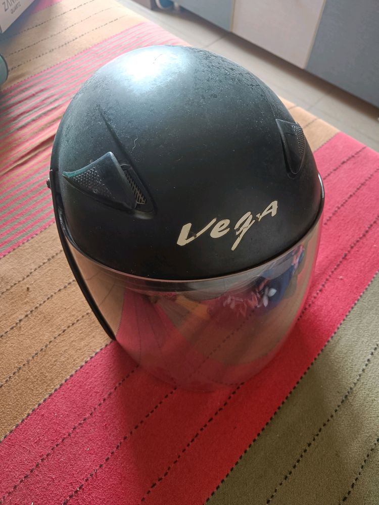 Big Size Helmet With Front Glass And Sunglasses