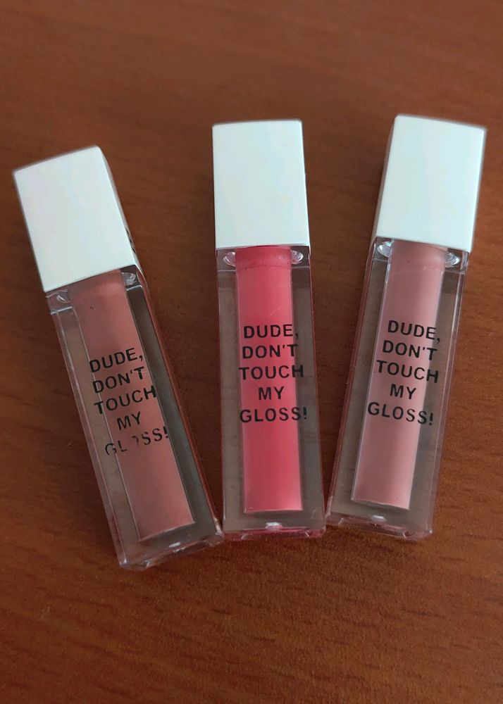 BLUR Dude Don't Touch My Gloss 3 shades