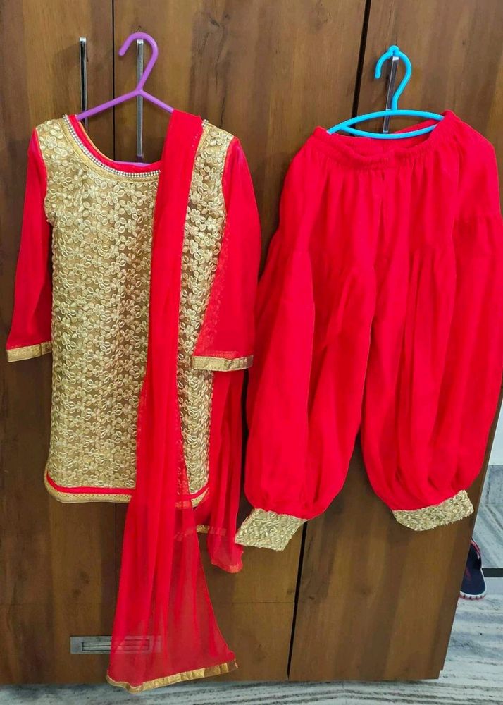 Party Wear Afgani Suit With Dupatta