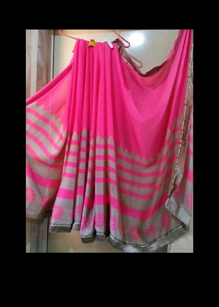 Rose Pink Saree