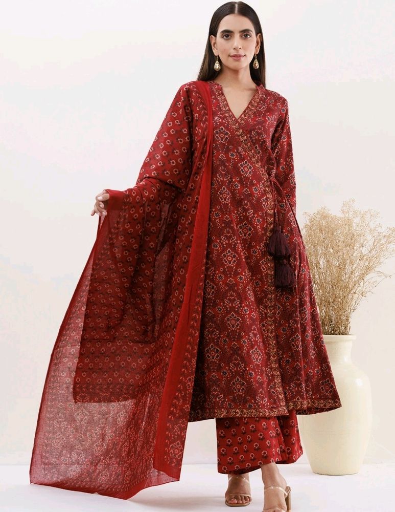 Red Kurta Set