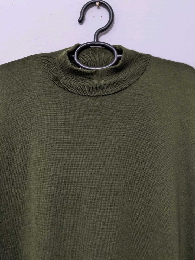 Olive Green Turtle Neck Sweater