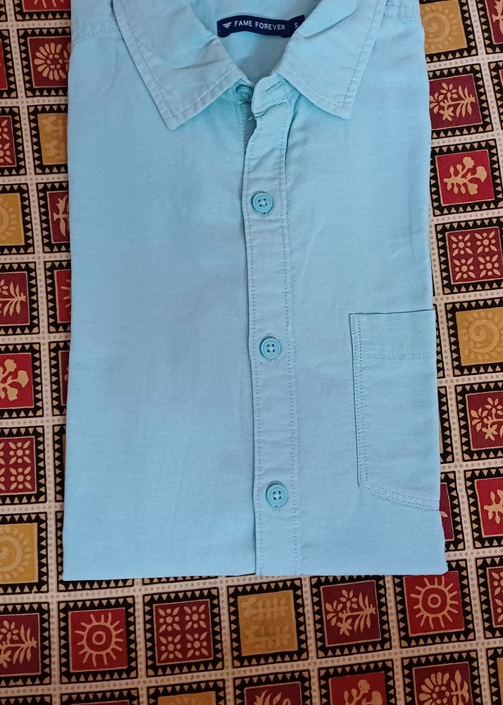 Cotton Shirt Cyan 👕