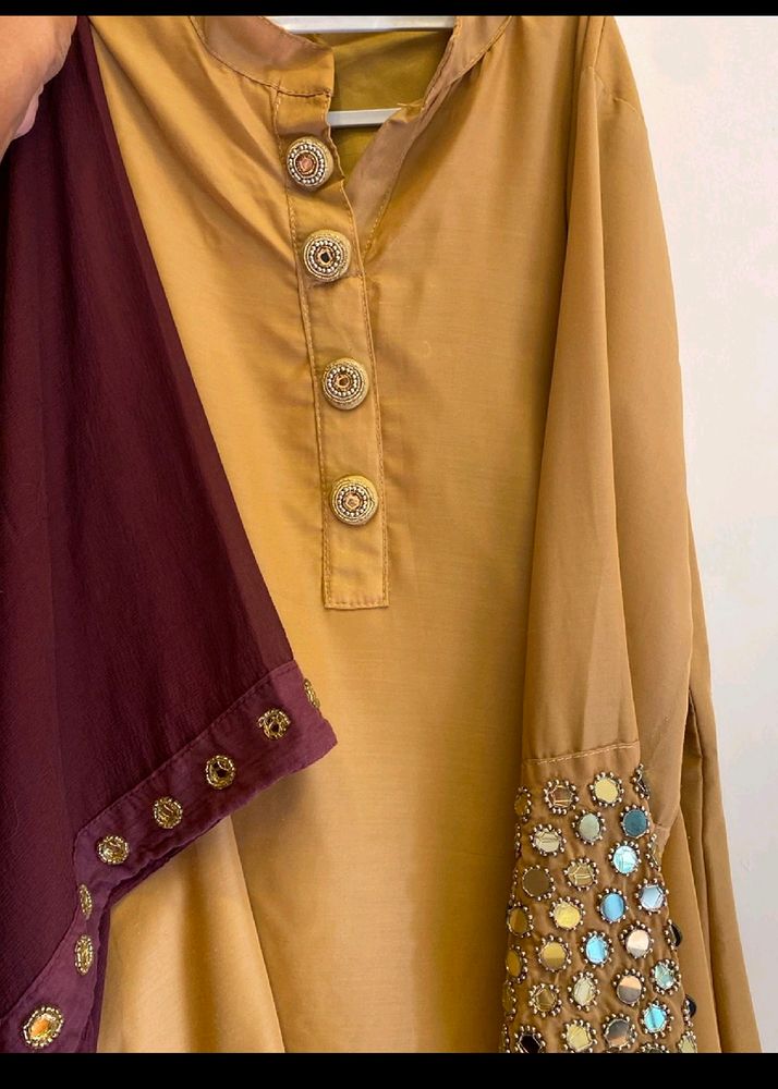 Long Kurthi With Bottom