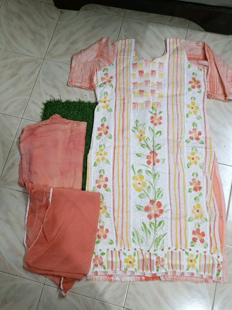 Branded Chickankari Dress