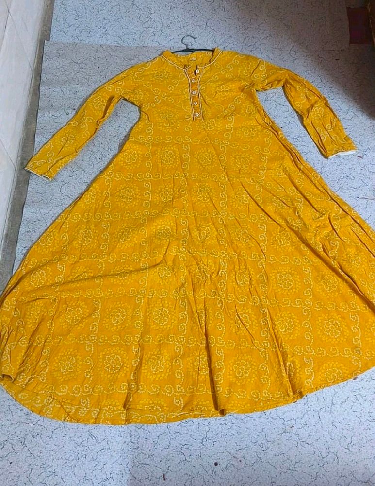 Yellow Cotton Frock