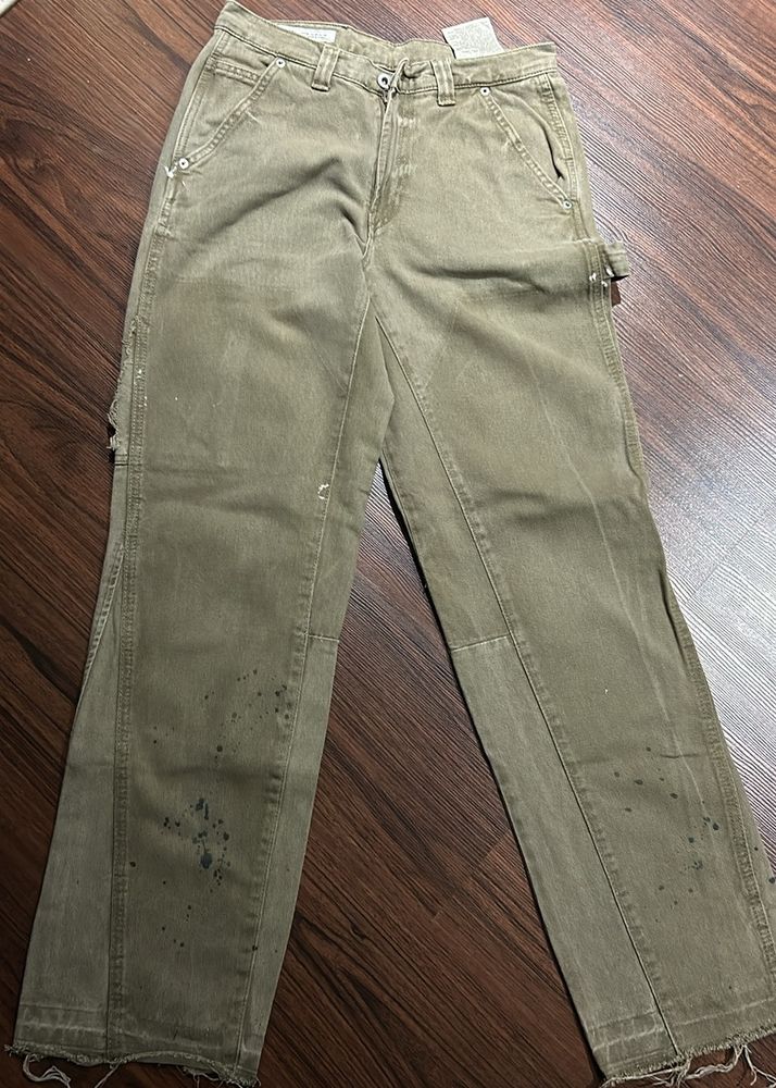 ZARA distressed And Stained Jeans