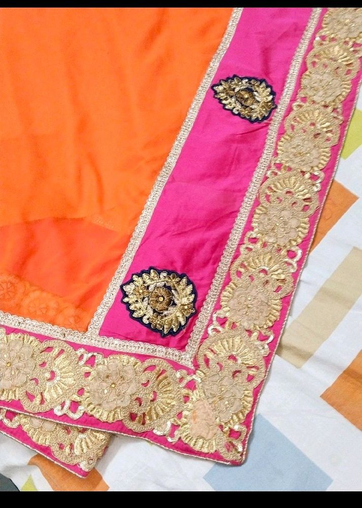 Wedding Wear Heavy Saree With Blouse