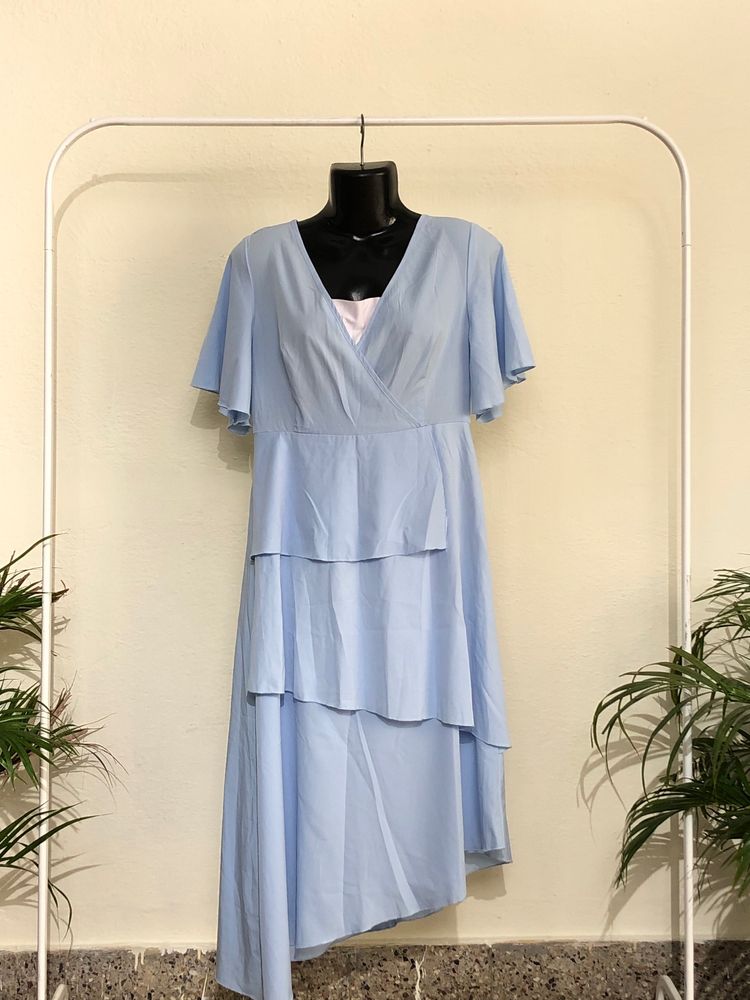 Ligth Blue Casual Dress(Women’s)