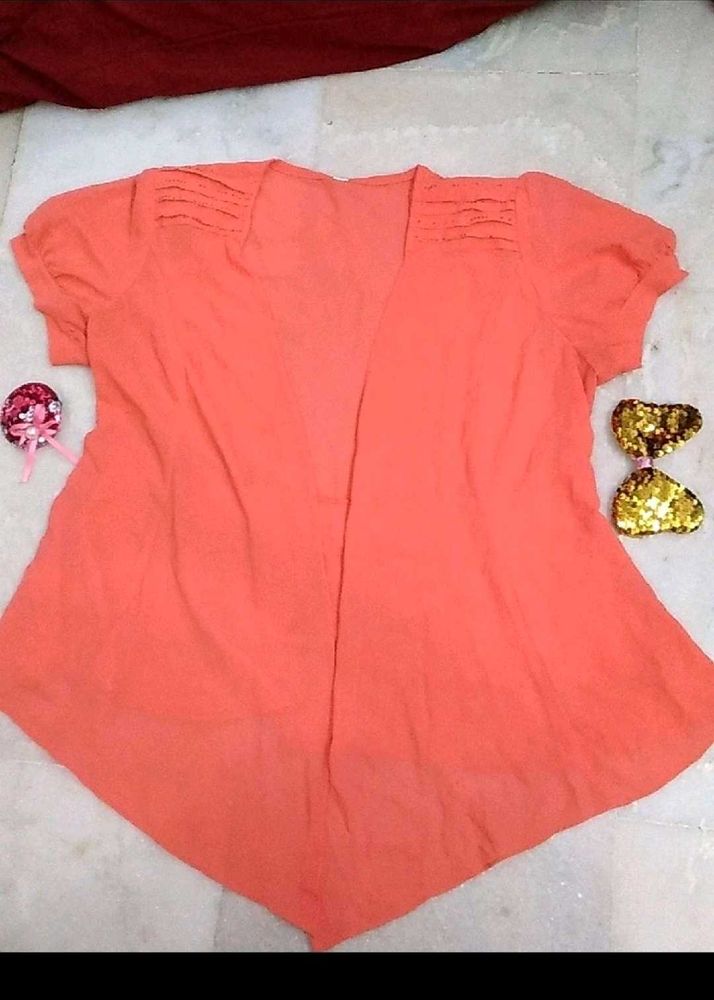 Peach Shrug For Women