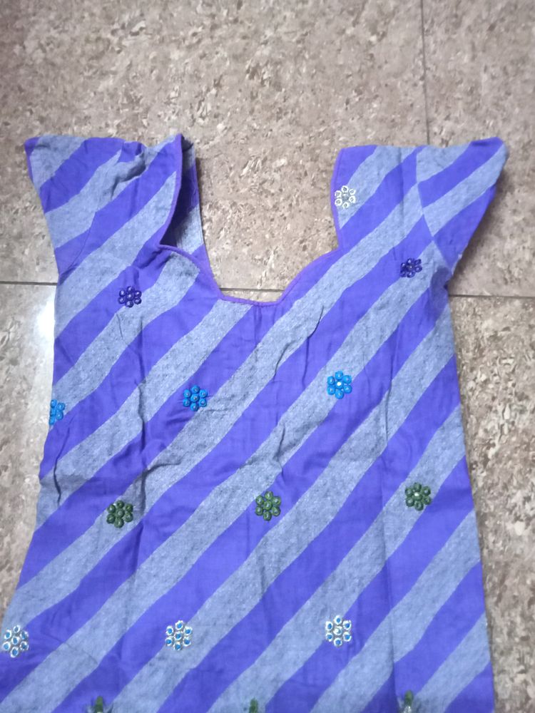 Cotton Kurta Set, Size L, Dupatta, Pant