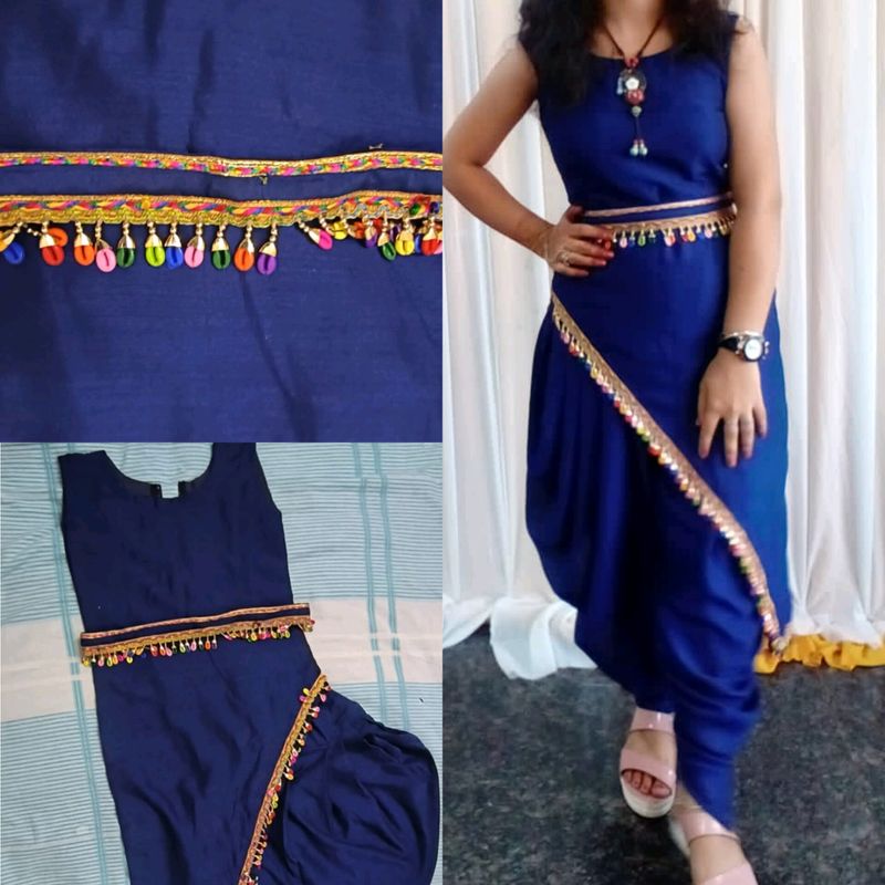 Self Designed Indowestern Dhoti Kurti With Belt