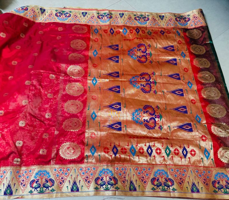 kathpadar saree with blouse