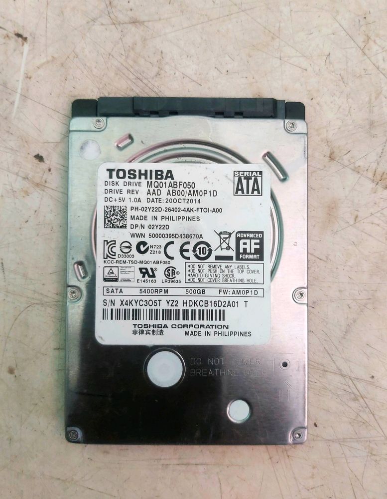 Toshiba Hard Disk 500GB 5400RPM