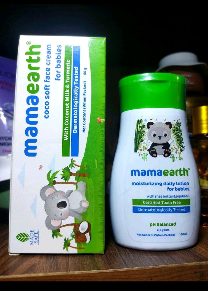 Mamaearth Baby Care Combo Of Cream+ Lotion