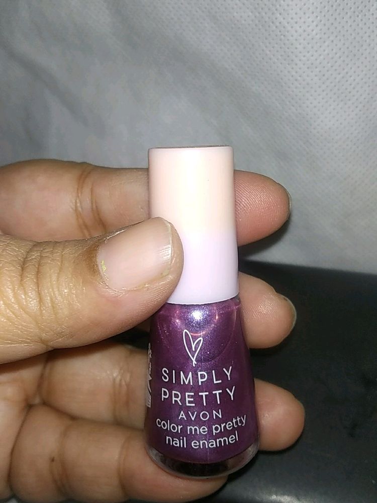 Avon Simply Pretty Color Me Pretty Nail Enamel - Code - Passionate Purple - NE0