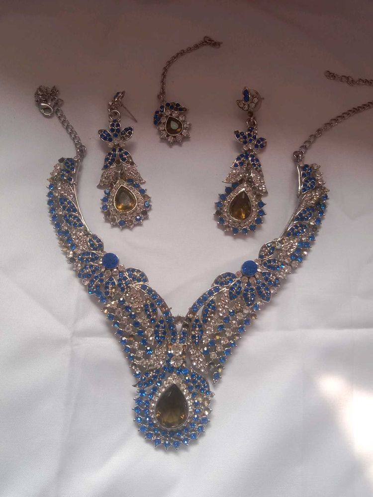 Fake Diamond Necklace Set