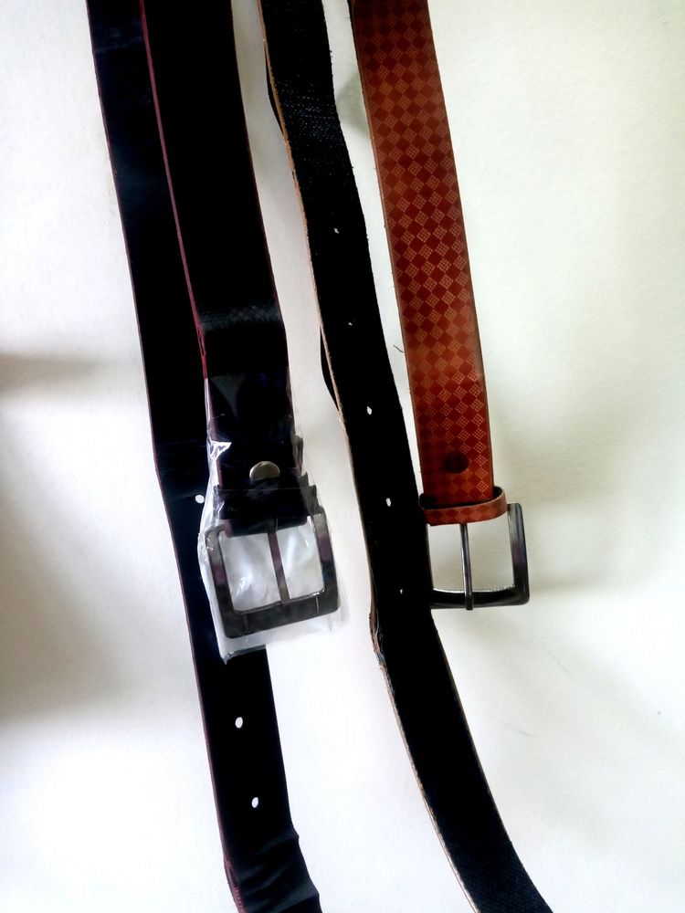 Combo OFF 2 leather belt for boys