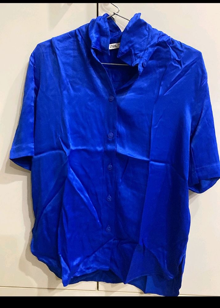 ZARA Women Shirt Blue