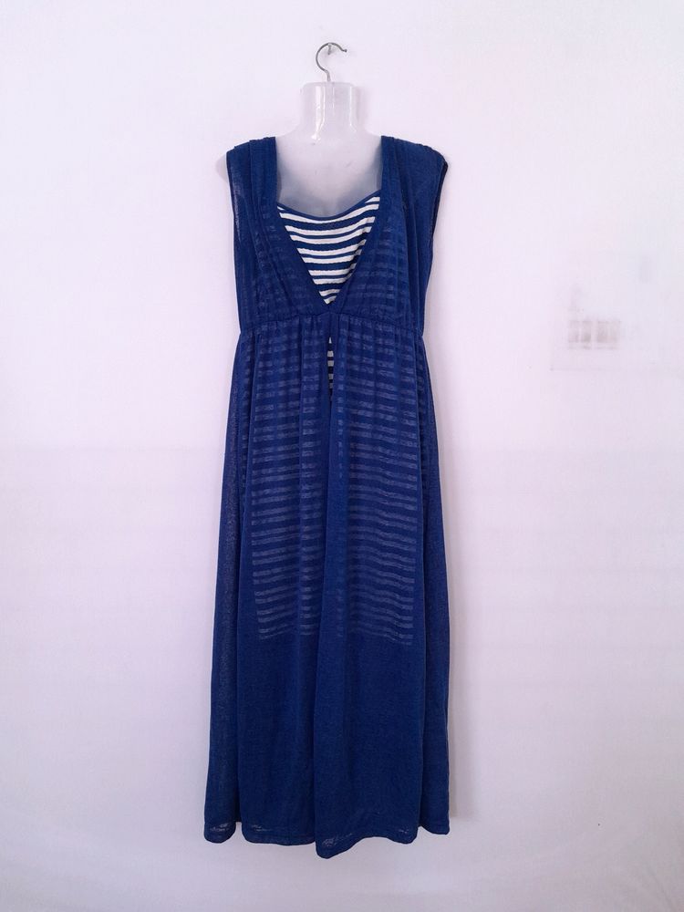 Blue Casual Dress (Women's)