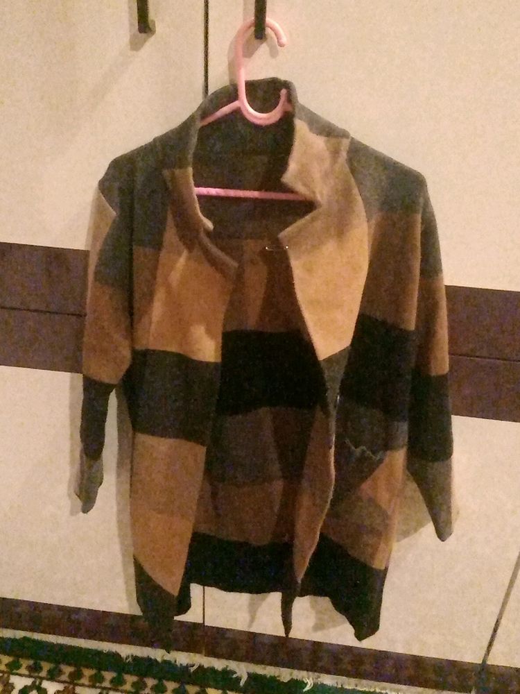 Imported Woolen Warm Open Shrug Cum Blazer