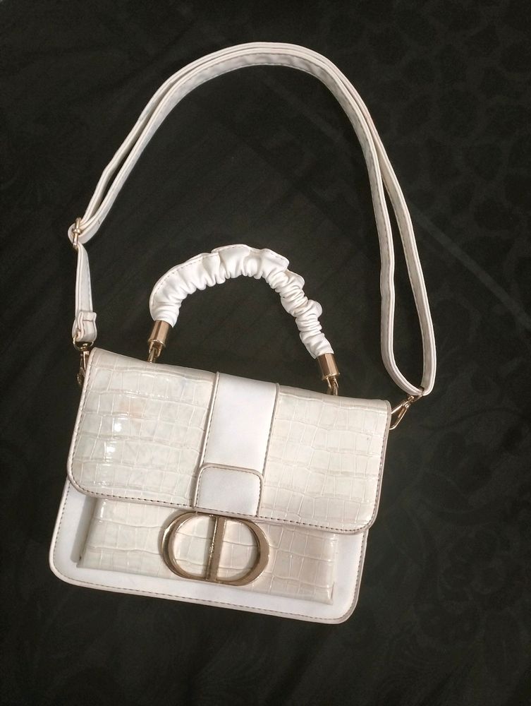 Women White 2 In 1 Bag