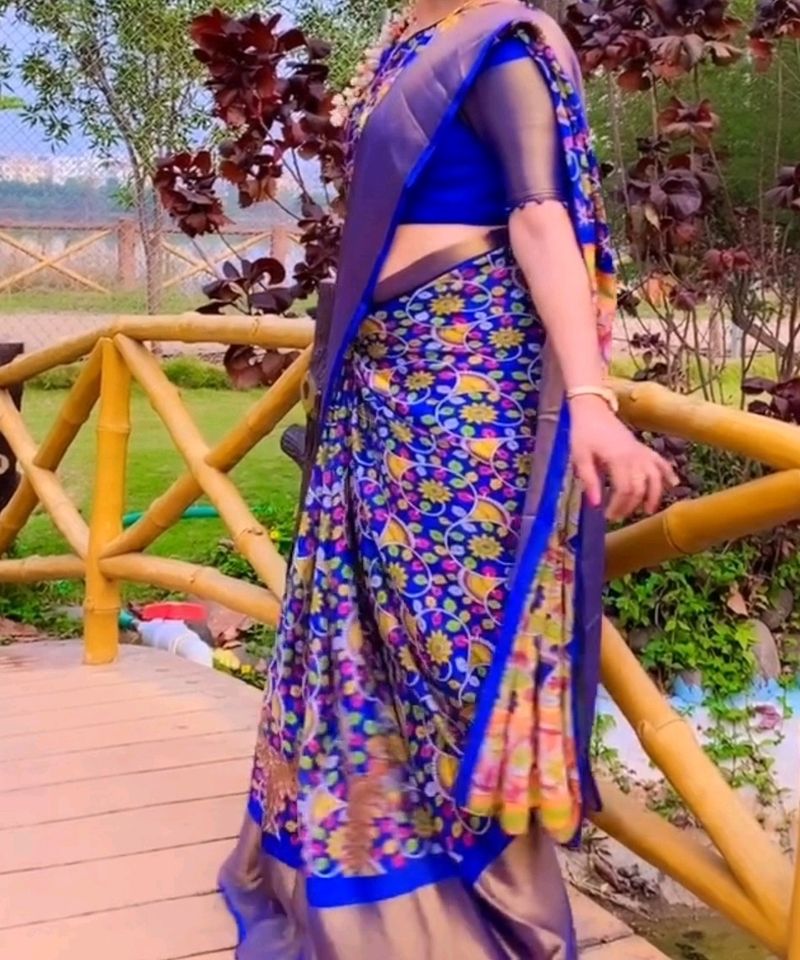 Saree With Blouse 32to 34