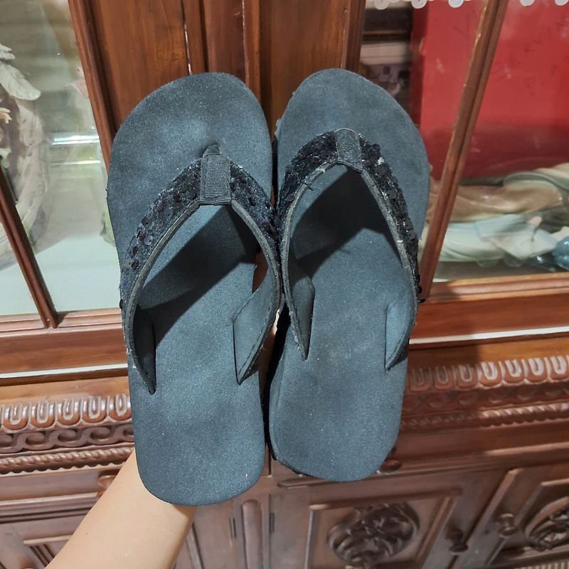 Black Flip Flop For Women & Girls