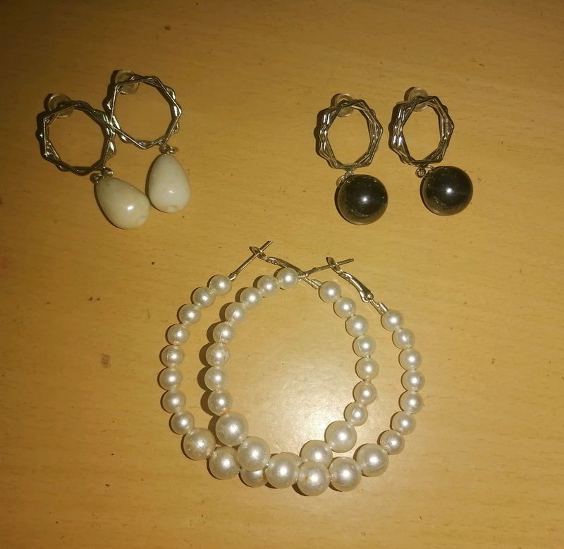 A Combo Of 3 Earings