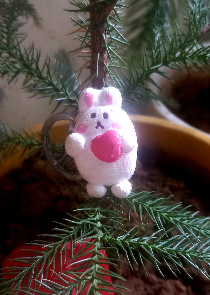 Cute Diy Rabbit Keychain