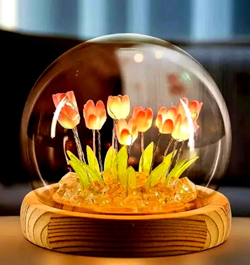 Tulip Lamp Small Preassembled Round Light