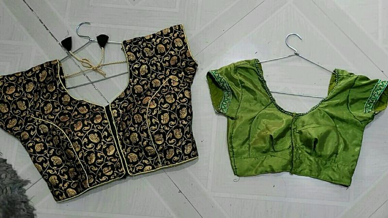 2 Pack Black Golden & Olive Blouses